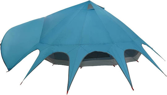 vidaXL Automatisches Campingzelt Teepee Blau 600x502x297cm