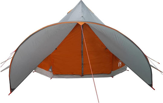vidaXL Campingzelt Teepee Grau 312x600x197cm