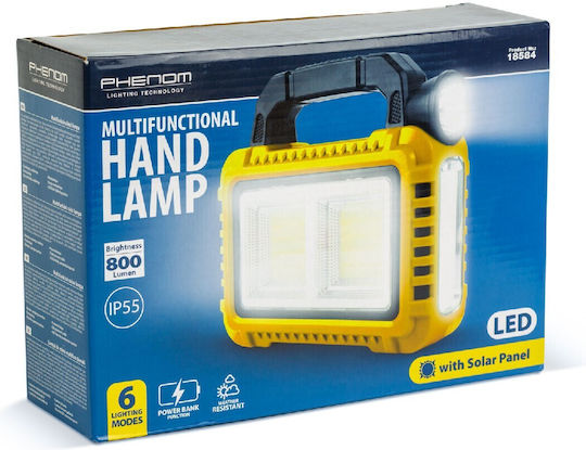 Lampă Multifuncțională Portabilă Panou Solar Usb-c 6 Moduri De Iluminare 8 Leduri 3600 Mah