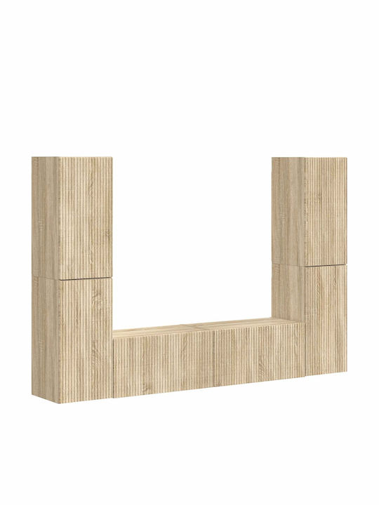 Living Room TV Unit with Lighting Sonoma Oak L30xW31xH60cm