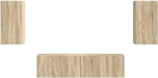 Животно помещение ТВ единица Sonoma Oak с Осветление Д30xШ31xВ60бр