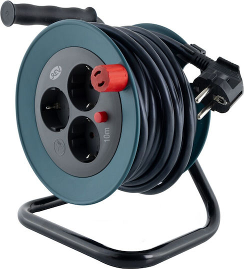 REV mit Kabel 10m Durchmesser 3 x 1.5mm² Schwarz