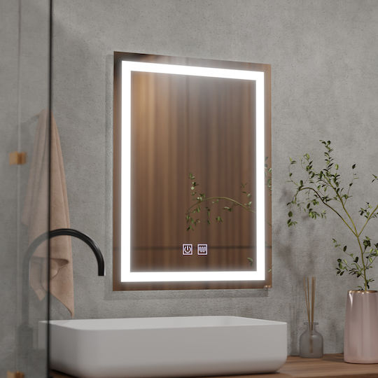 Alista Home Μεγεθυντικός Ορθογώνιος Led Αφής 45x60cm Διάφανος Alista Home Μεγεθυντικός Ορθογώνιος Led Αφής 45x60cm Διάφανος