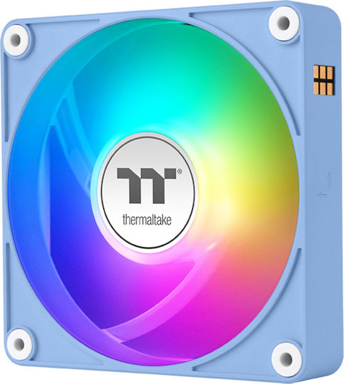 Thermaltake CT120 EX Reverse Blade Case Fans (2000rpm / 65.82cfm) with ARGB Lighting and 4-Pin PWM Connection 3pcs Hydrangea Blue
