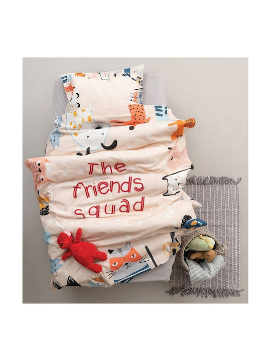 Palamaiki Happy Baby HB0594 Baby Sheets Set Crib Cotton Beige 120x160cm