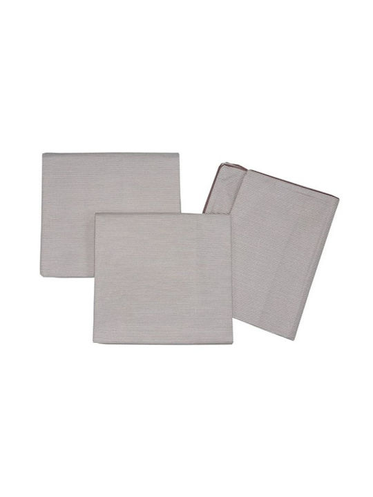 Beboulino Set Beige Rige Lines 95x150 cm