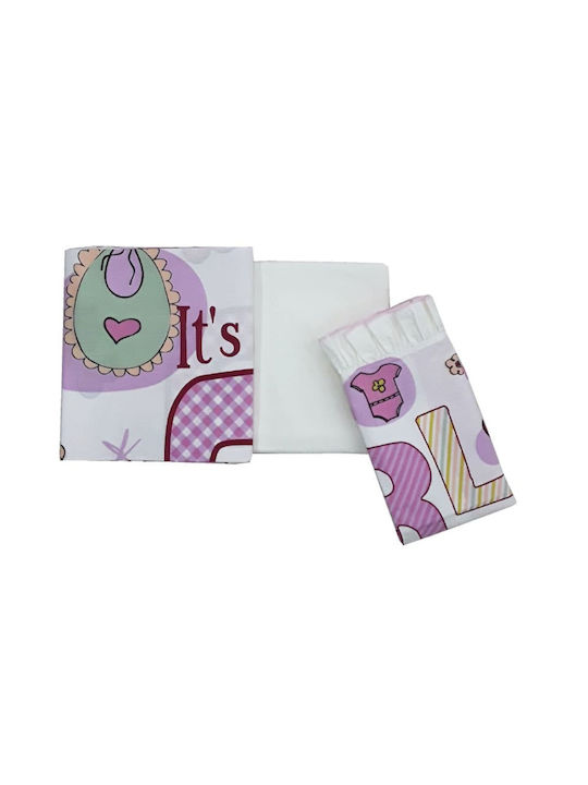 Beboulino Set It's A Girl Pink 95x150cm