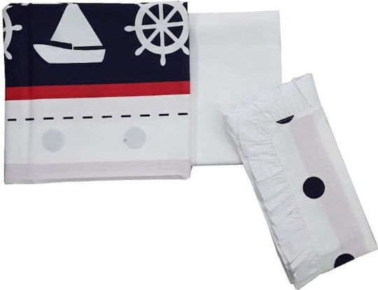 Beboulino Set Navio Alb 105x170 cm