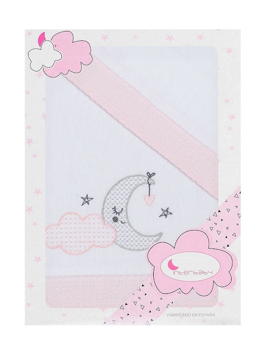 Interbaby Oso Blanco Set Baby Bettlaken Für Krippe Flanell 60x120cm 3Stück