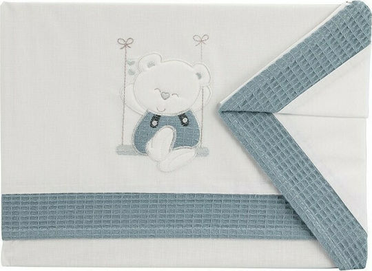 Interbaby Swing Комплект Бебешки Чаршафи За Количка Памучни с Ластик Зелени 70x140бр 3бр