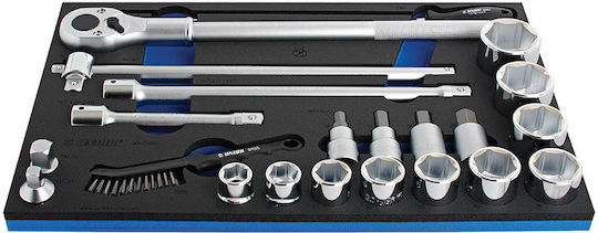 964/53sos Set Socket Wrench Heads In Sos Foam Module 22 Pieces 623995