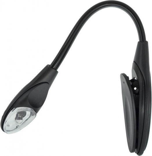 VS Booklight Book Light LED with Clip Black