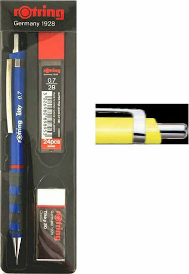 Rotring Tikky Mechanical Pencil for Drawing Metallic 24pcs Yellow