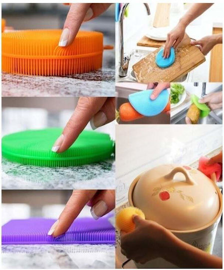 Set 3 bureți de vase din silicon Siks, special concepuți pentru utilizare îndelungată
