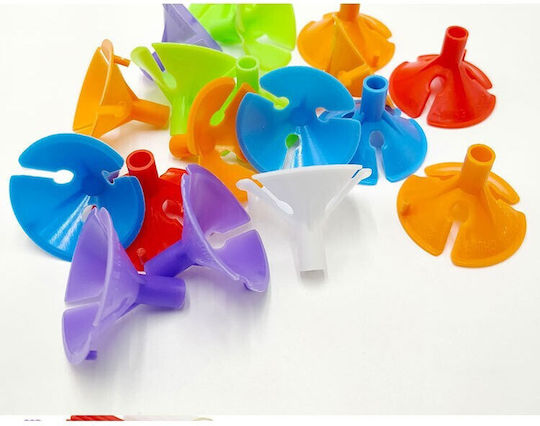 Set 100 Bețe Pentru Baloane Rozete Suporturi Flippy Din Plastic Ușor De Instalată Reutilizabil Aniversare Nuntă Zi De Naștere Decorare 40 Cm Multicolor