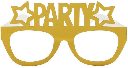 GoDan Paper Birthday Glasses Set of 6 Party Gold Silver Black