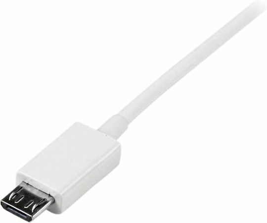 StarTech Regulär USB 2.0 auf Micro-USB-Kabel Weiß 2m (USBPAUB2MW) 1Stück