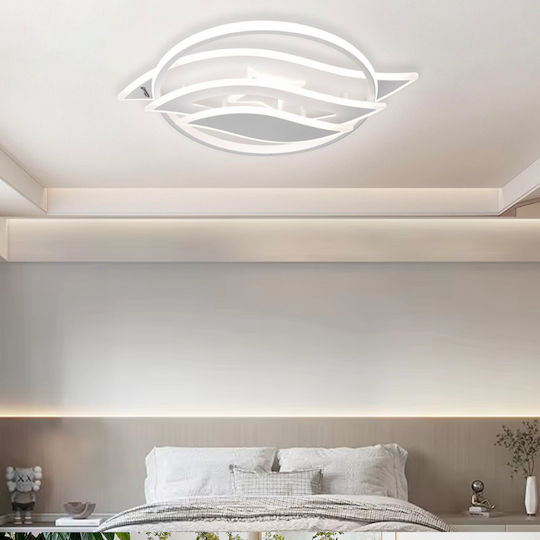 Alista Home Ceiling Mount Light White with Integrated LED and Remote Control