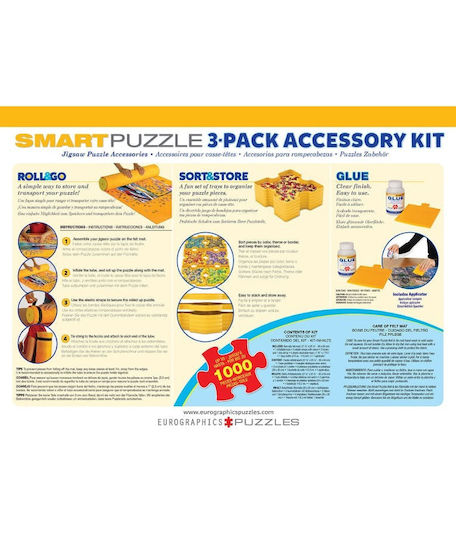 Eurographics Smart Puzzle 3 Pack Accessory Kit Glue Roll Sorter 1000τμχ 8955-0107