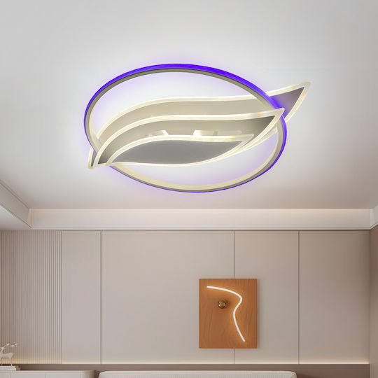 Alista Home Ceiling Mount Light White with Integrated LED and Remote Control
