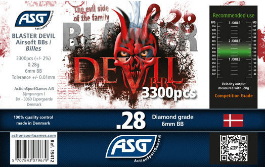 Asg Devil Pellets Luftgewehr 6.0mm 3000pcs