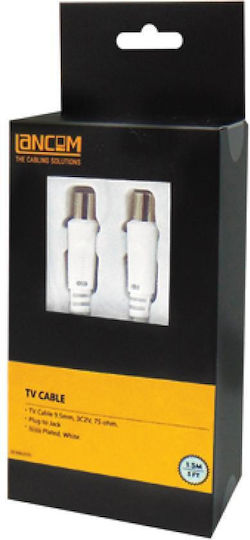 Lancom Καλώδιο Κεραίας Coax male - Coax female Λευκό 1.5m (02.006.0105) 5τμχ