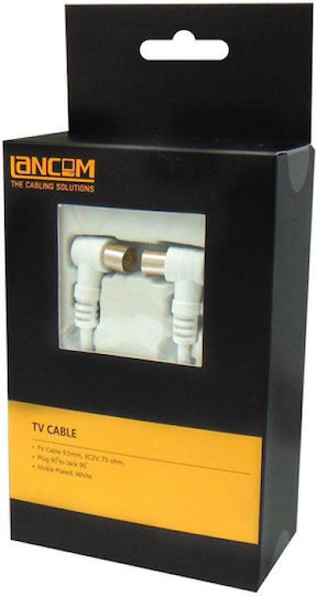 Lancom Καλώδιο Κεραίας Coax male - Coax female Λευκό 1.5m (02.006.0149) 5τμχ
