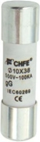 Safety Cylindrical Ceramic Fast-Bow 10x38mm 1A (01.165.0033) 10pcs