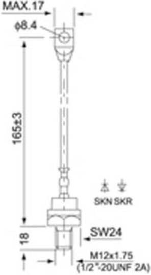 Δίοδος Rectifier με Τάση 800V και Ένταση 45A 5τμχ 01.011.0156