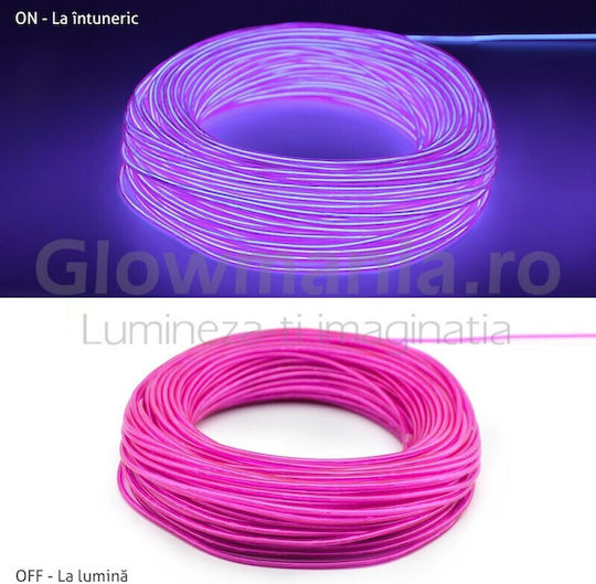 Sârmă Neon Electroluminiscentă Flexibilă El 5 Mm