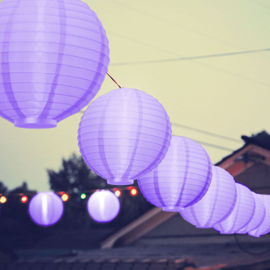 Led Lantern Purple 2 X Aaa