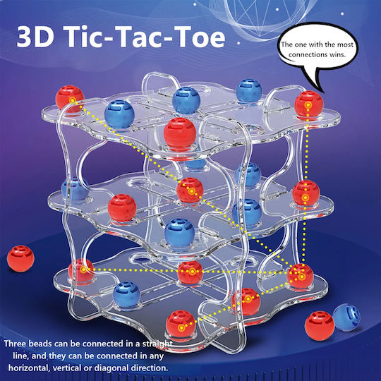 Επιτραπέζιο Παιχνίδι Tic-Tac-Toe για 2 Παίκτες ToyMarkt