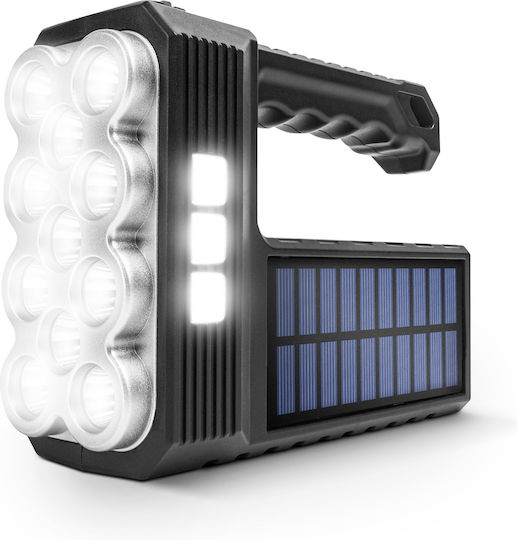 LED COB Solar Laterne Arbeitsleuchte Funktion 1200 mAh Micro-USB 1000 Lumen IP55