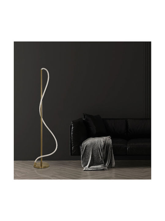 kelvo Glow LED Floor Lamp H160xW45cm. with Adjustable White Light 3000lm Gold