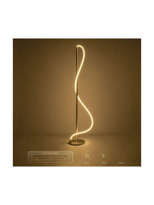 kelvo Glow LED Floor Lamp H160xW45cm. with Adjustable White Light 3000lm Gold