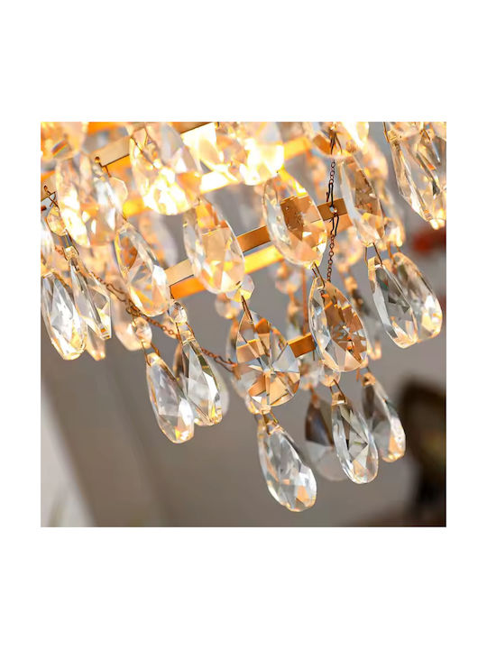 Alista Home Kronleuchter Ø25cm mit Kristallen Gold