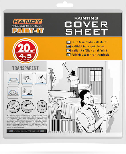 Handy Protective Covering Film Painting 4 X 5 M