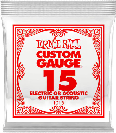Ernie Ball Single Steel Lute String 15" Ball End