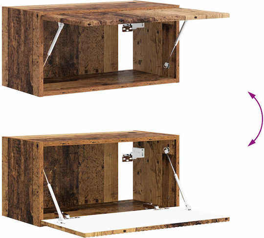 Living Room TV Unit Old Wood with Lighting M31xW30xH60cm