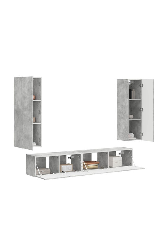 Living Room TV Unit Grey L30xW31xH100cm