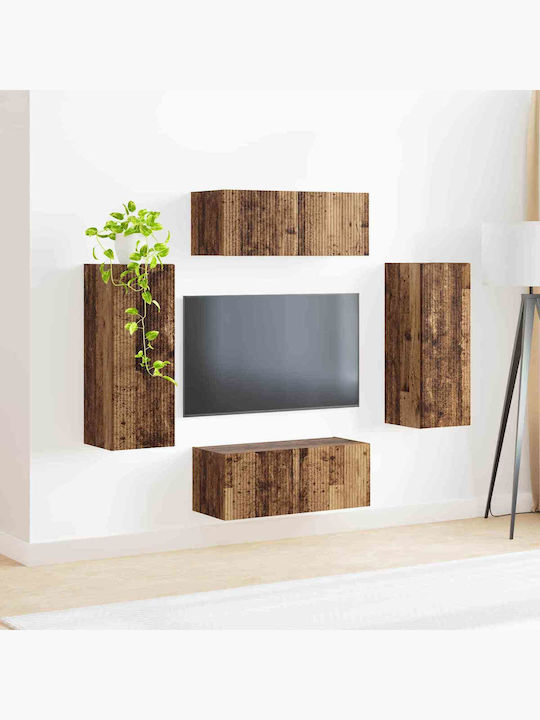 Living Room TV Unit Old Wood L78.5xW30xH29.5cm