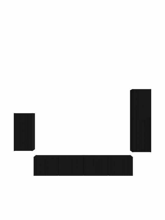 Living Room TV Unit Black L30xW31xH100cm