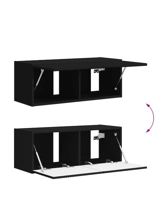 Living Room TV Unit Black L30xW31xH100cm