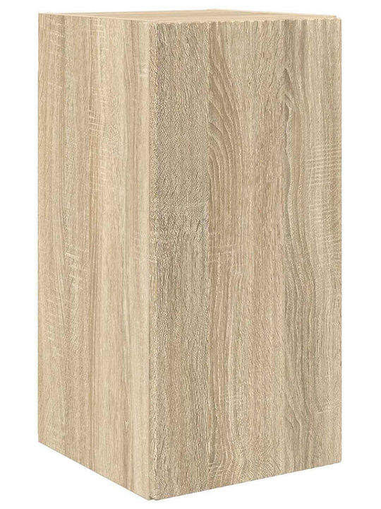 Living Room TV Unit with Lighting Sonoma Oak L78.5xW30xH29.5cm