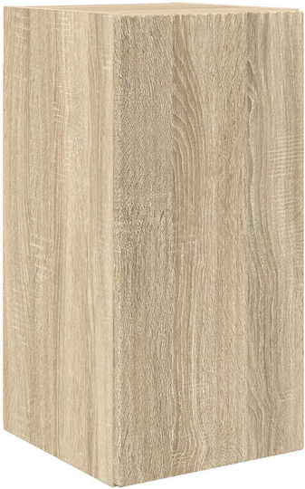Living Room TV Unit with Lighting Sonoma Oak L78.5xW30xH29.5cm