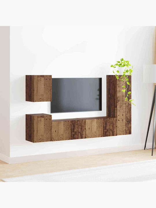Living Room TV Unit Old Wood L30xW31xH100cm