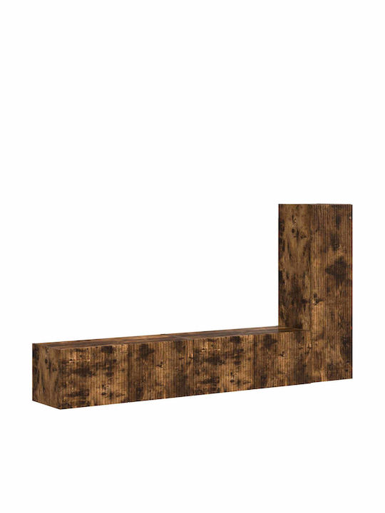 Living Room TV Unit Smoked Oak L30xW31xH100cm