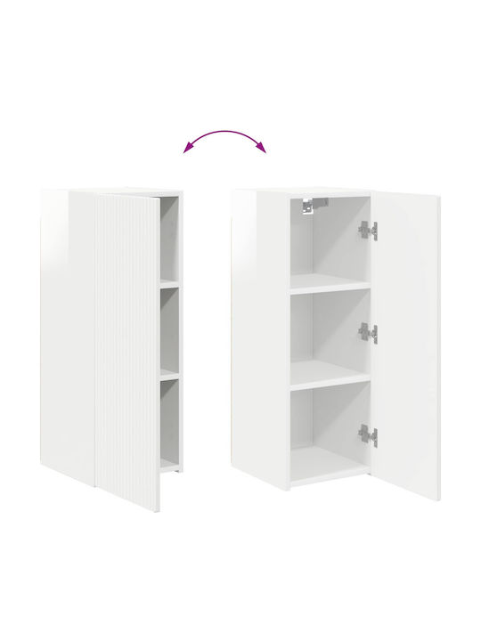 Living Room TV Unit White L30xW31xH80cm