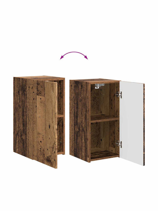 Living Room TV Unit Old Wood L30xW31xH60cm