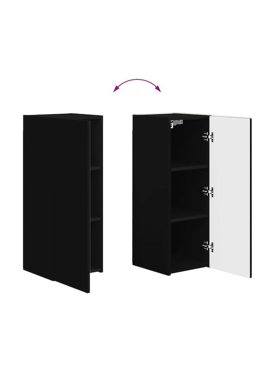 Wohnzimmer TV-Einheit Black L78.5xB30xH29.5cm